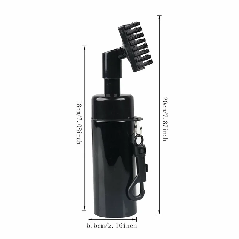 Golf Club Head Cleaner Spray Bottle Pressurized Water Brush Groove Cleaning Tool - White