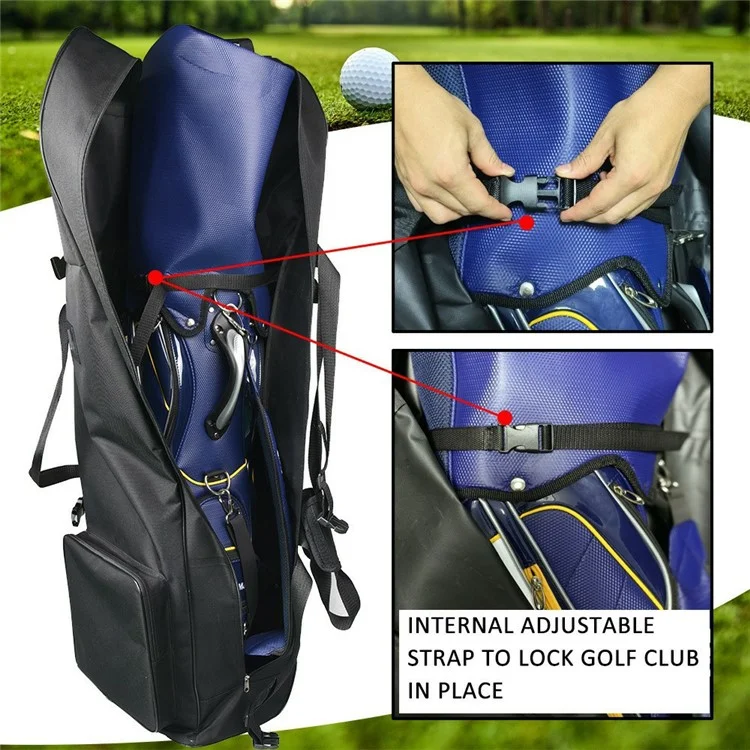 Borsa da viaggio per golf KAIERSN F324R32 in nylon 900D rinforzato per il trasporto in aereo come bagaglio da stiva.