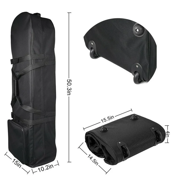 Borsa da viaggio per golf KAIERSN F324R32 in nylon 900D rinforzato per il trasporto in aereo come bagaglio da stiva.