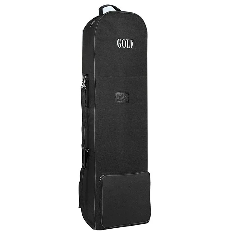 Bolsa de almacenamiento de golf de 600D de poliéster con ruedas para viajes aéreos y protección