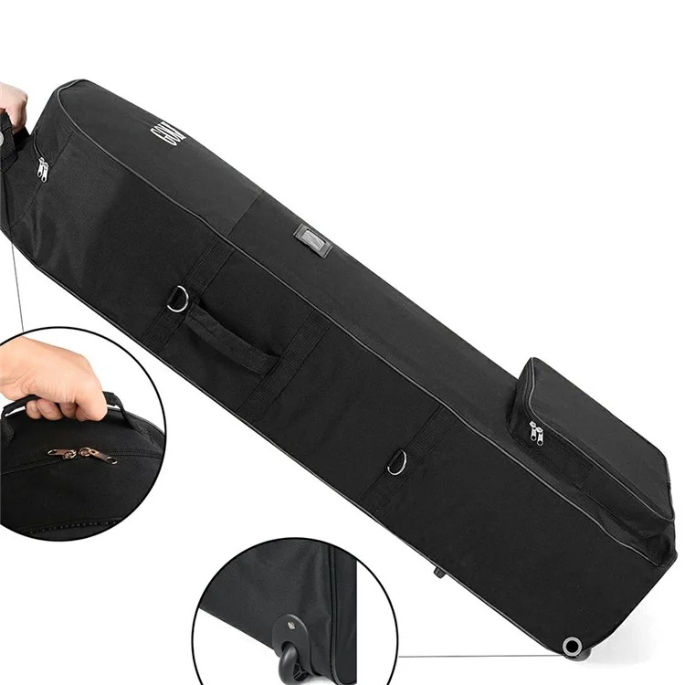 Bolsa de almacenamiento de golf de 600D de poliéster con ruedas para viajes aéreos y protección