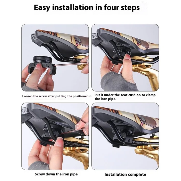 Fixation de siège de vélo pour traqueur AirTag, support antivol de localisateur pour vélo de route et de montagne