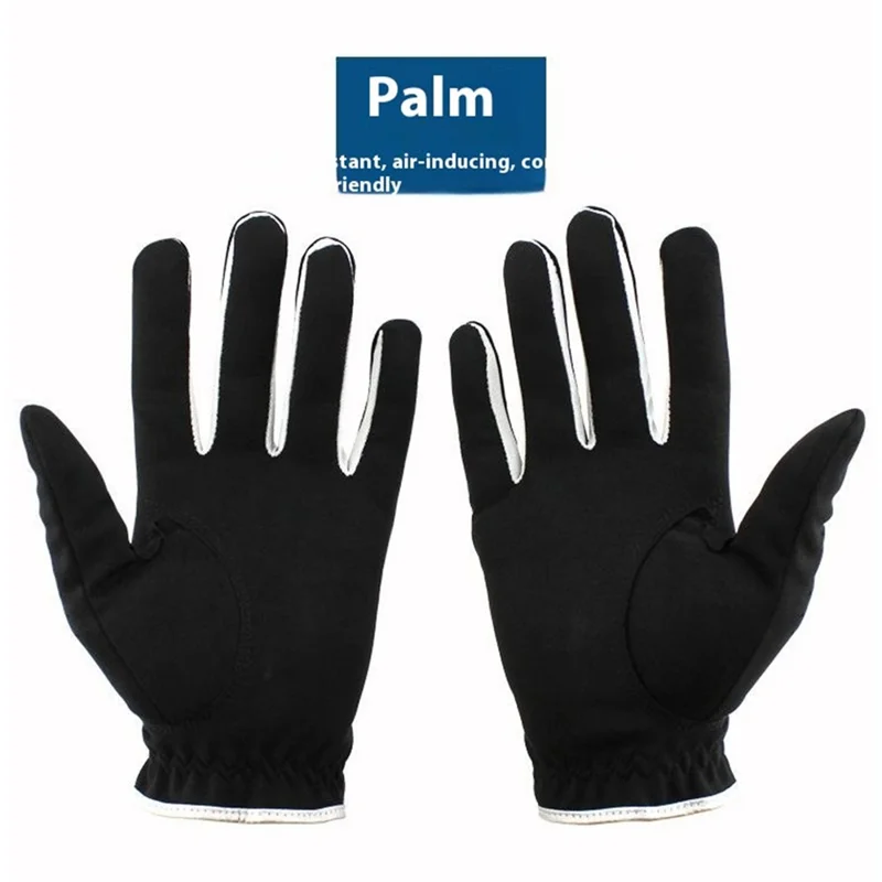 GOG 1Pc Men Golf Glove Soft Microfiber Breathable Sports Gloves for Left  /  Right Hand - Left Hand / Size 23