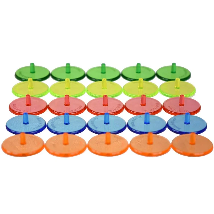 D474 50Stück / Set 24mm Golfball-Markierungspositionsmarker aus transparentem Kunststoff - Mischung