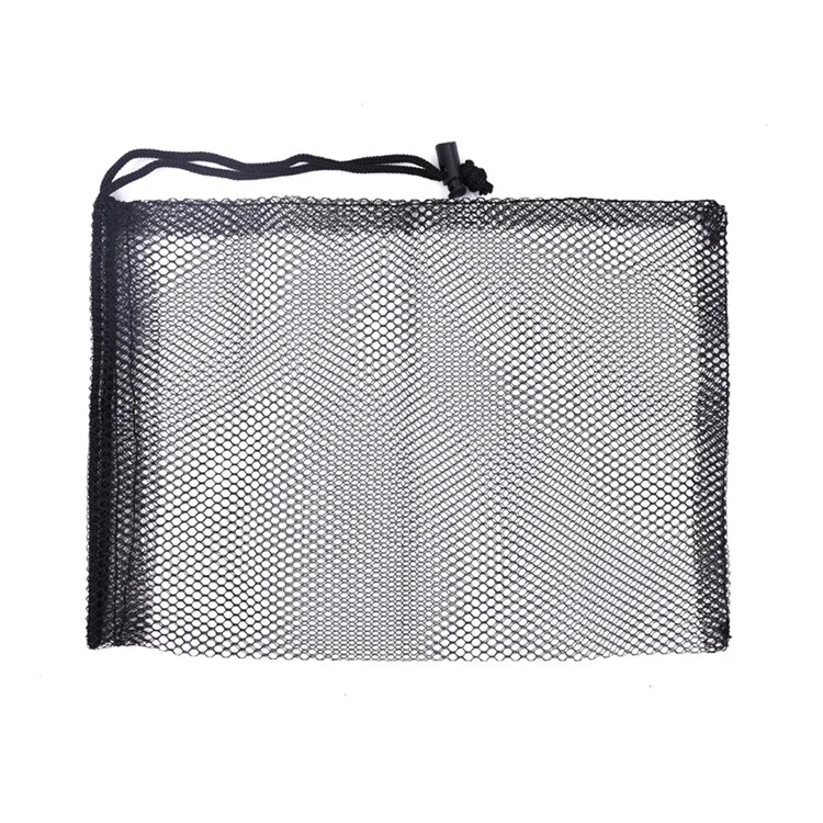 20 x 30cm Golf Ball Mesh Bag Drawstring Closure Nylon Storage Pouch Holds 40 Balls
