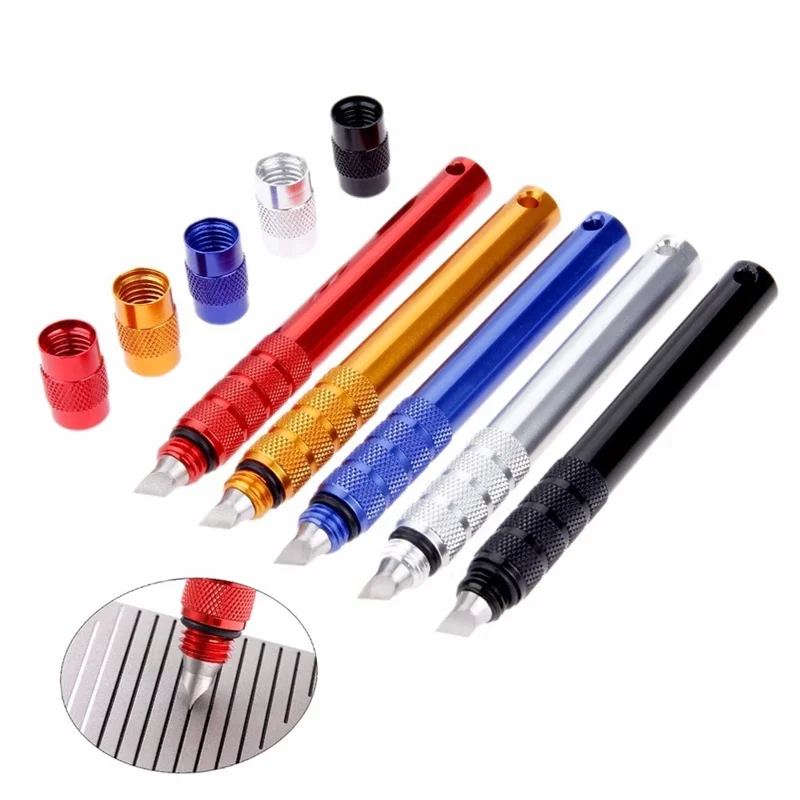 Stainless Steel Tip Golf Club Grooving Sharpening Tool Cleaning Supplies Golf Accessories - Gold