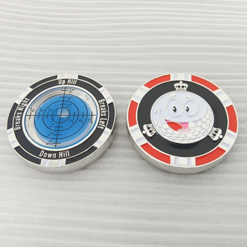 JZP-0911 Putt Green Reader Poratble Golf Putting Tool Golf Ball Marker Level Green Reading Aid - Blue