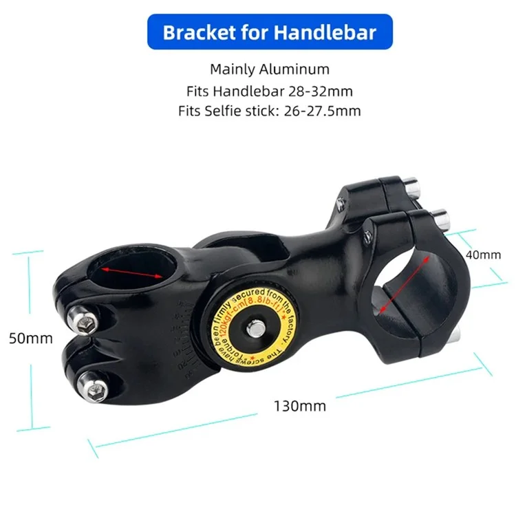 Support de caméra de vélo KMR011A avec support de téléphone en plastique M06A