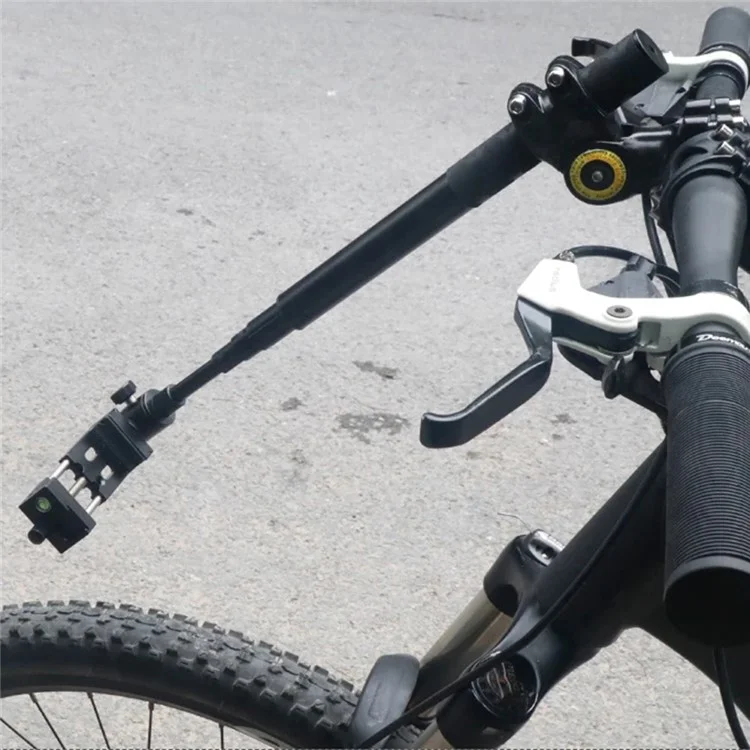 KMR011B Bicycle Handlebar Mount Sport Camera Holder Selfie Stick Kit with Aluminum Alloy Phone Clamp M06B