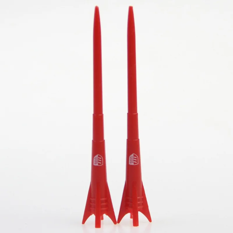 CAITON 8Pcs Mixed Colors Golf Tees 83mm Rocket Shaped Low Resistance 3-Stage Plastic Tees