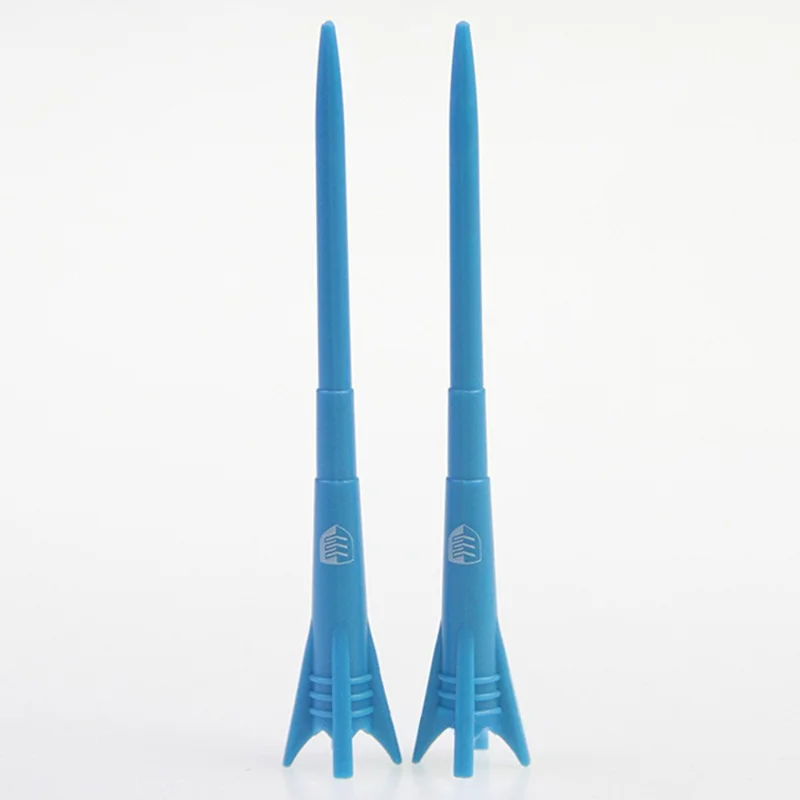 CAITON 8Pcs Mixed Colors Golf Tees 83mm Rocket Shaped Low Resistance 3-Stage Plastic Tees