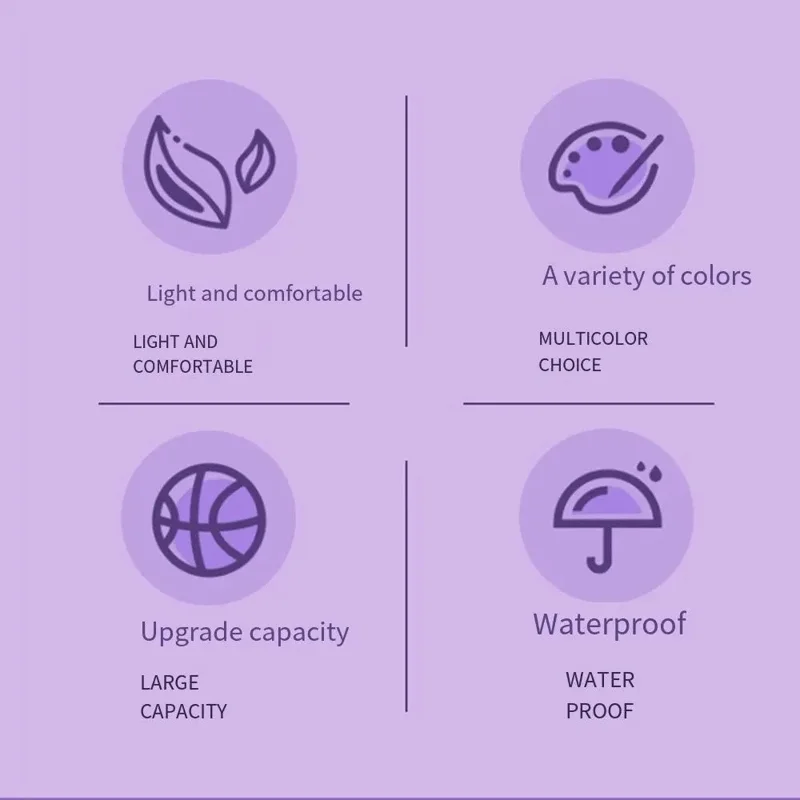 Durable Polyester Fiber Basketball Bag 30cm Sports Training Backpack with Adjustable Shoulder Strap - Black