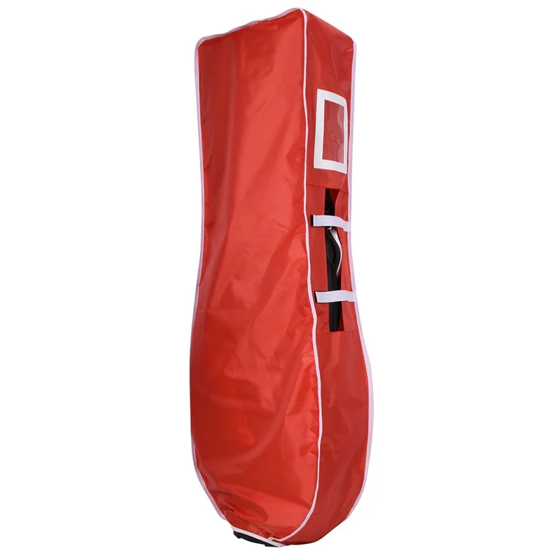 D3452 Foldable Golf Travel Bag Rain Cover Waterproof Golf Bag Protection Dust Cover - Red