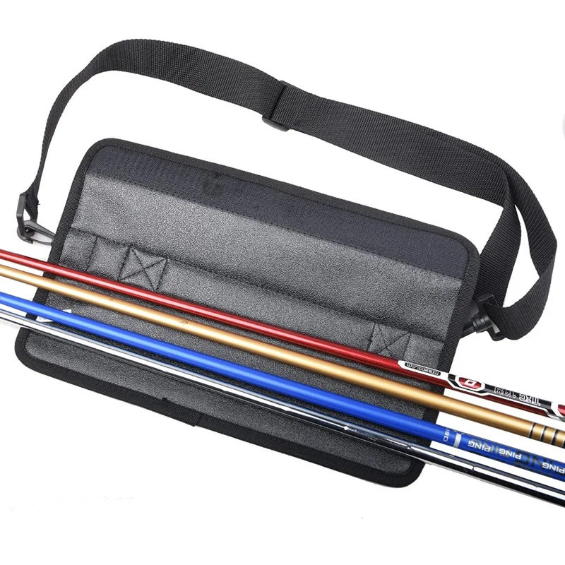 D34221 Lightweight Golf Club Carrier Foldable Golf Bag Portable Golf Club Holder Pouch - Blue