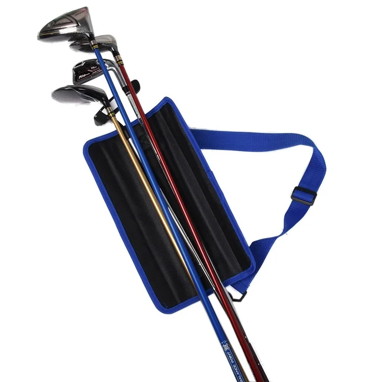 D34221 Lightweight Golf Club Carrier Foldable Golf Bag Portable Golf Club Holder Pouch - Pink