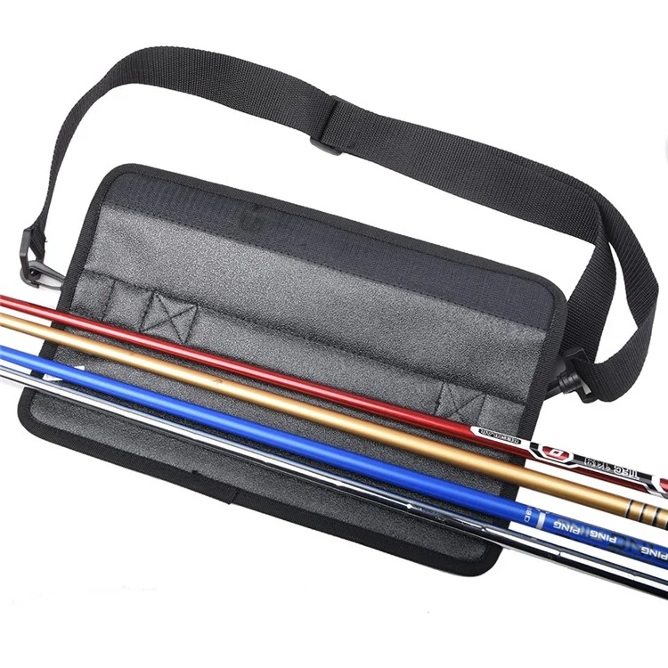 D34221 Lightweight Golf Club Carrier Foldable Golf Bag Portable Golf Club Holder Pouch - Pink