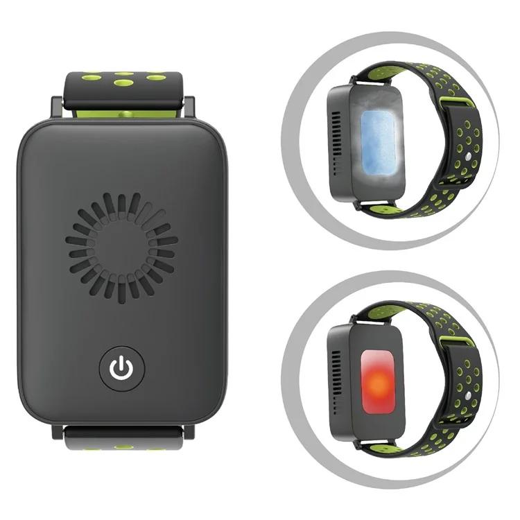 TWA01 Smart Cooling Wristband for Summer Cooling Fan Wearable Air Conditioner Portable Cooler Bracelet - Black