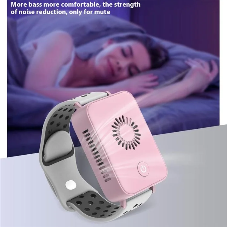 TWA01 Smart Cooling Wristband for Summer Cooling Fan Wearable Air Conditioner Portable Cooler Bracelet - Black