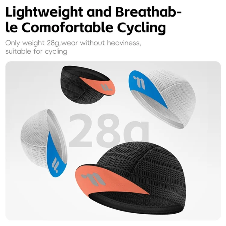 WEST BIKING YP0201452 Летняя велосипедная кепка с дышащей подкладкой из ледяного шелка для защиты от солнца - Белый+Синий
