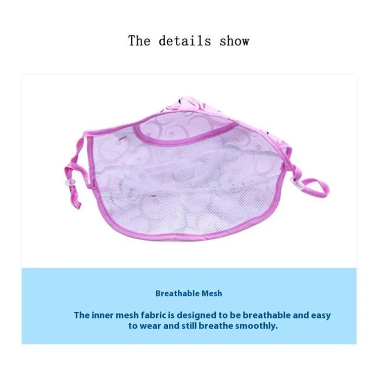 Cooling Face Mask Summer Outdoor Cycling Breathable Windproof Face Cover Adjustable UV Protection Mask - Purple / With Dot