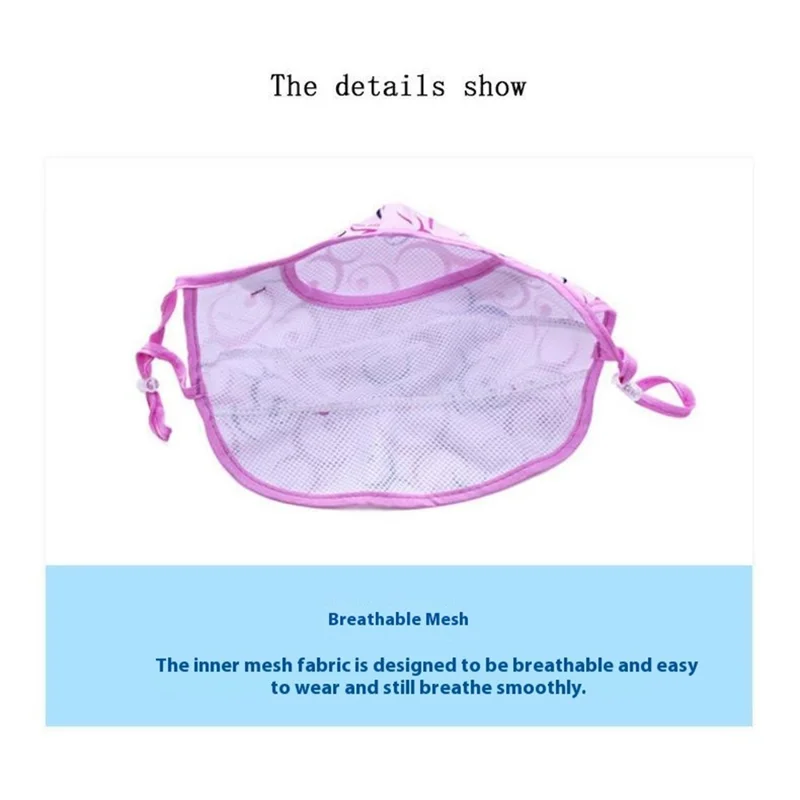 Cooling Face Mask Summer Outdoor Cycling Breathable Windproof Face Cover Adjustable UV Protection Mask - Pink Pattern