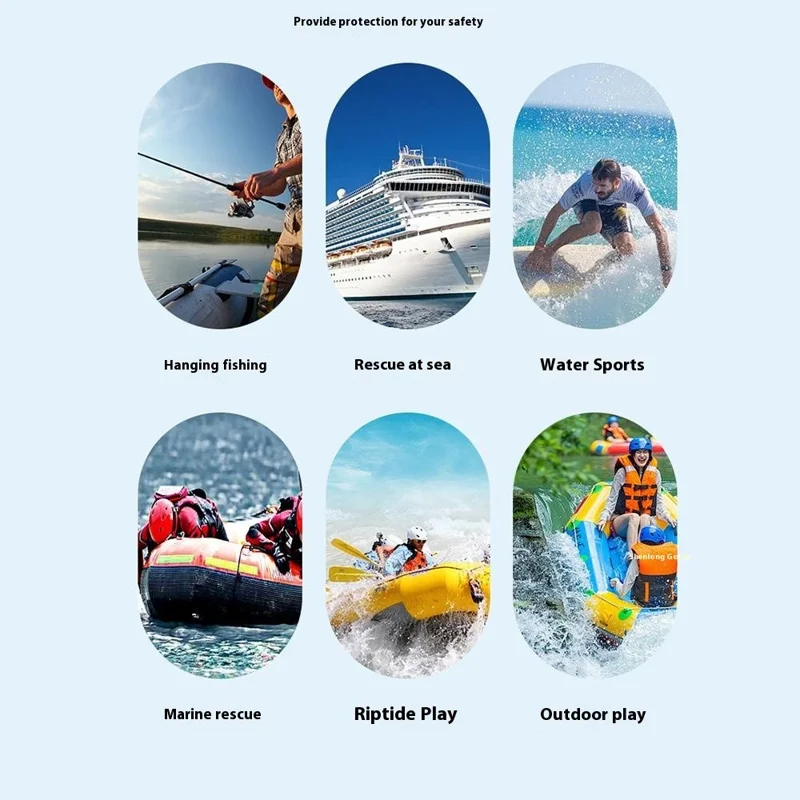 JH-CQJSY-01 Manual Version Portable Inflatable Life Jacket Adult 300D Nylon 150N High Buoyancy Vest - Red