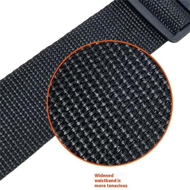 JIHANG Manual Inflation Portable Inflatable Life Belt 600D Nylon Fishing Emergency Flotation Life Ring - Black+Red