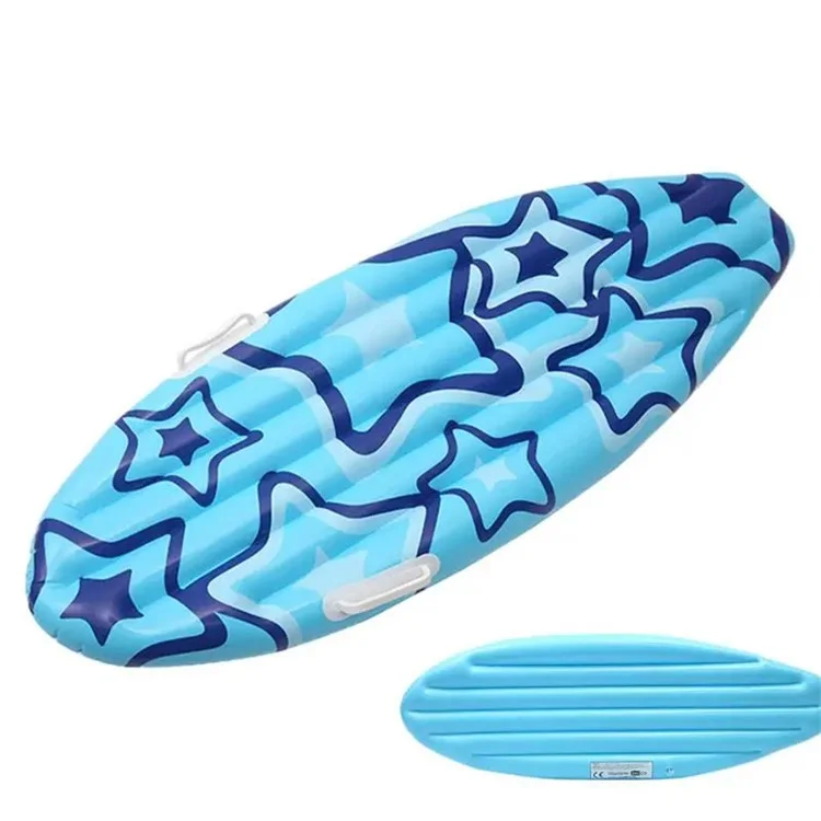 Planche de surf gonflable en PVC de 110x40 cm, glissière aquatique portable et planche de bodyboard pour enfants - Bleu