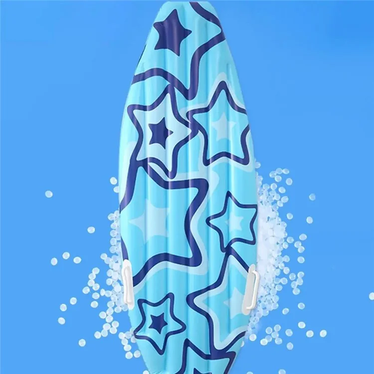 Planche de surf gonflable en PVC de 110x40 cm, glissière aquatique portable et planche de bodyboard pour enfants - Bleu