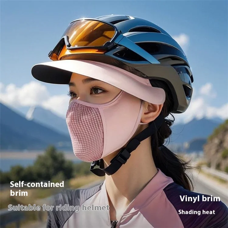 GOLOVEJOY XTJ146 Máscara Facial para Ciclismo de Verão em Seda de Gelo Respirável com Proteção UV - Cinza Escuro