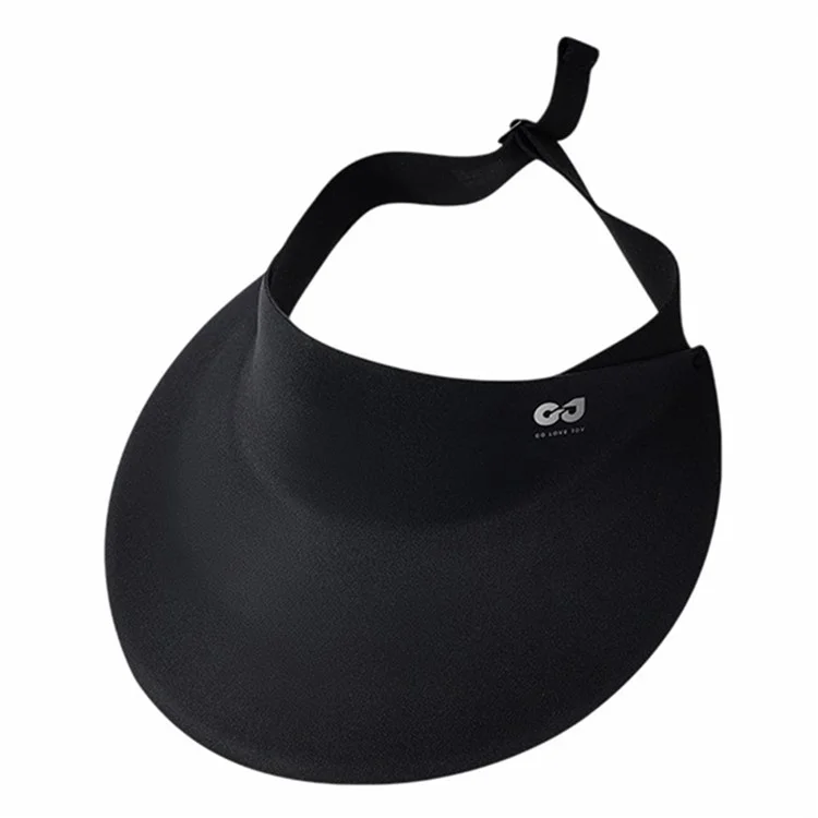 GOLOVEJOY XMZ291 Chapéu de sol de verão com parte superior aberta para homens Proteção UV dobrável Boné com viseira - Preto