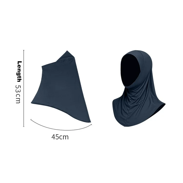 ETMSLTT Muslim Head Scarf for Children Sun Protection Milk Silk Middle Eastern Hijab Ethnic Turban Headwrap - White