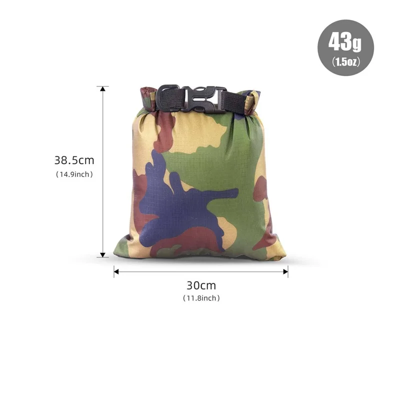 8L 30x38,5 cm, wodoodporny worek turystyczny z zatrzaskiem rolkowym, 210T, z tafli poliestrowej, worek na przechowywanie