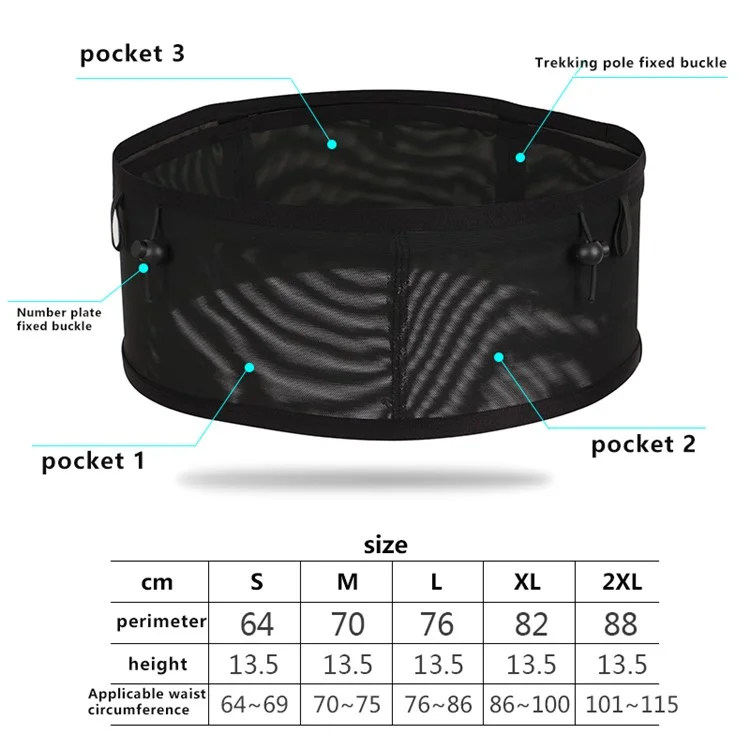 Portabottiglie 230 per Marcia/Corsa Borsa da Cintura per Maratona Ciclismo Porta Cellulare Marsupio, Taglia S - Arcobaleno