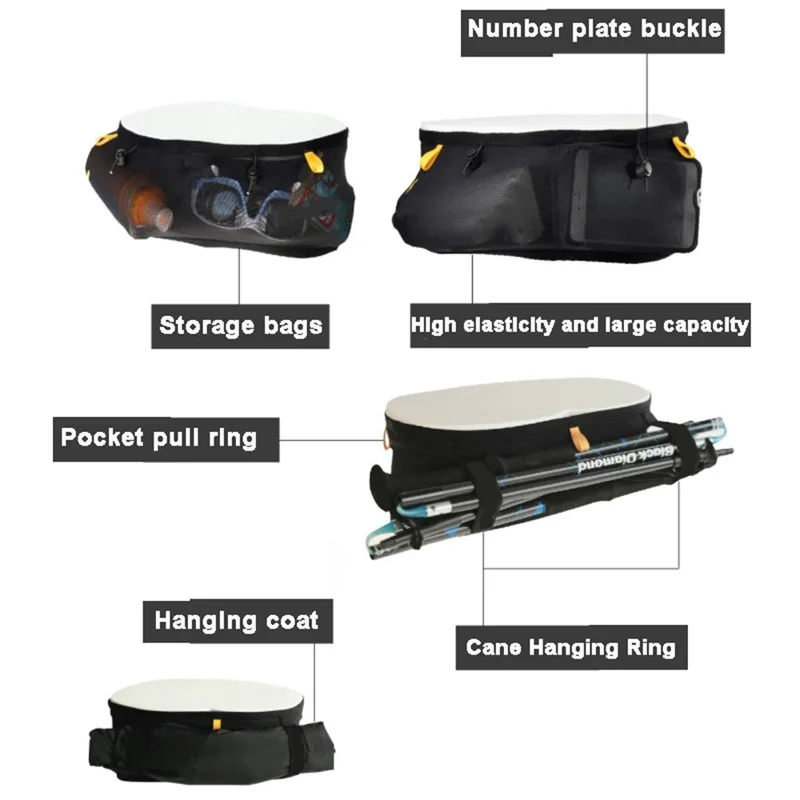 230 Water Bottle Holder Running Waist Bag for Marathon Cycling Phone Storage Fanny Pack, Size XXL - Rainbow