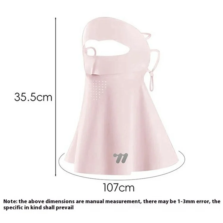 WEST BIKING YP0201462 Maschera per il viso protettiva da sole Traspirante in seta ghiacciata Protezione completa per il viso e il collo per ciclismo all'aperto, corsa - Grigio