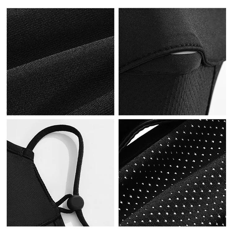 GOLOVEJOY XTJ152 Summer Full Face Sun Protection Mask Ice Silk Cycling Face Cover Women Facekini - Black