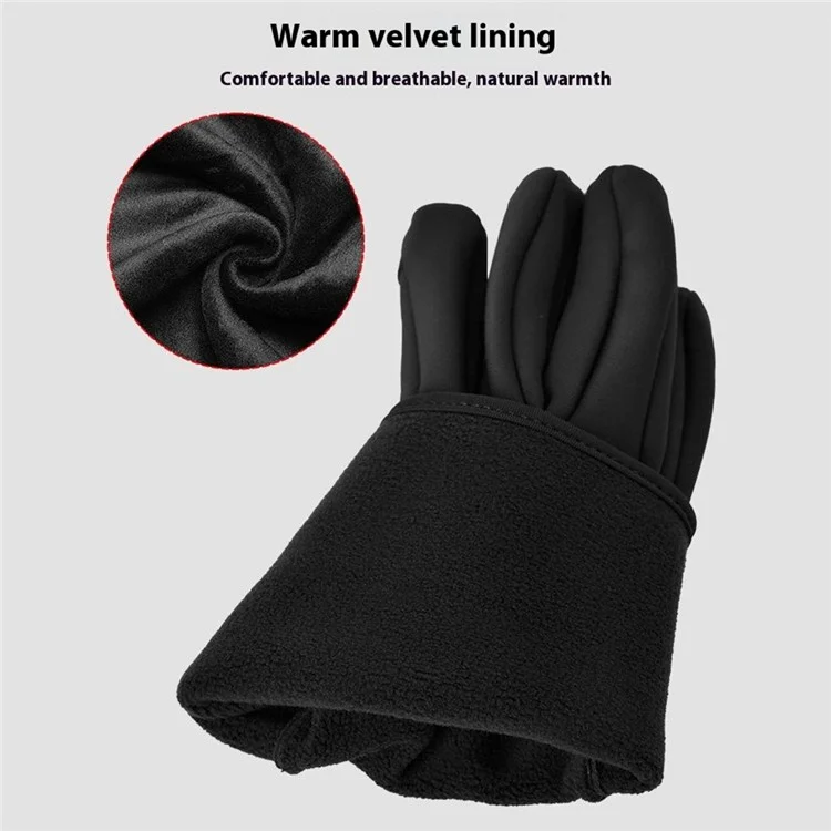 BOODUN Z342171 1 Pair Men Women Outdoor Running Gloves Lycra Breathable Touch Screen Sports Gloves - Black S / M