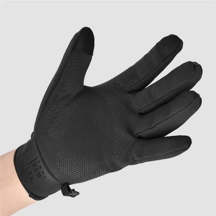 BOODUN Z342171 1 Pair Men Women Outdoor Running Gloves Lycra Breathable Touch Screen Sports Gloves - Black S / M