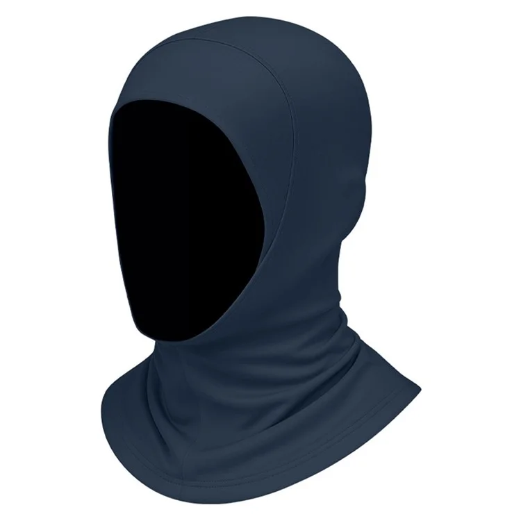 DYMSLTT Cobertura de Cabeça com Proteção Solar em Seda de Leite, Turbante Hijab do Oriente Médio Respirável - Azul Marinho