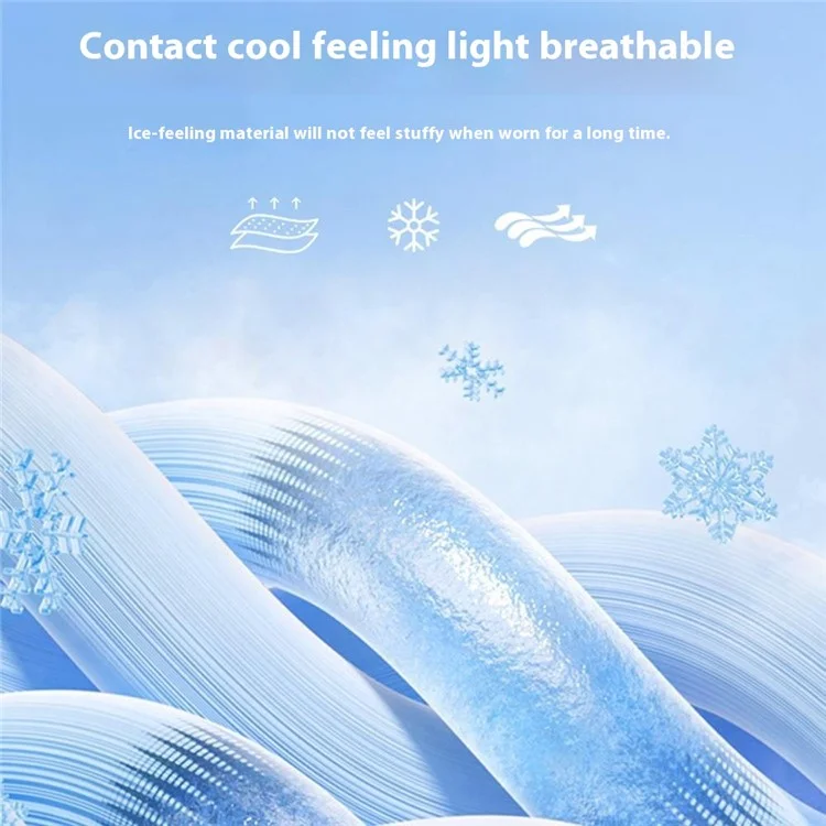 FZXT019 1 Pair Summer Thin Ice Silk Arm Sleeves Cooling UV Protection Thumbhole Design Outdoor Sports Sleeves - Orange