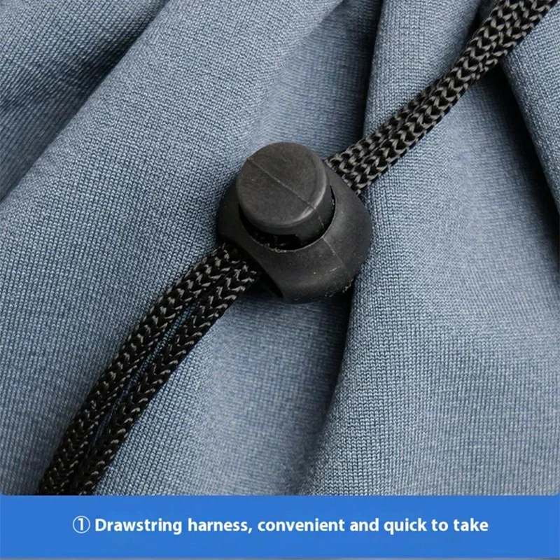 42x30cm Outdoor Sports Drawstring Bag Portable Foldable Students Basketball Storage Bag - Dark Grey