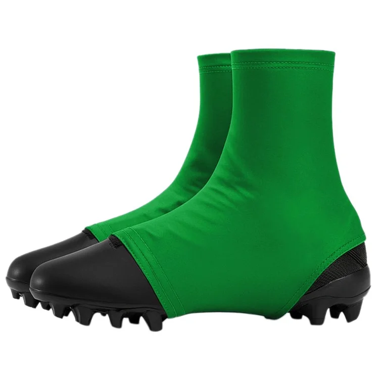 ZQXT 1 Pair Football Cleat Covers Milk Silk Outdoor Sport Shoe Protectors High Elasticity Soccer Spats - Green