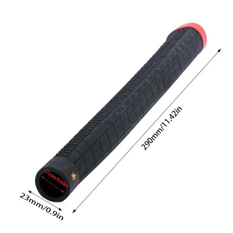 17mm Inner Diameter TPU Park Golf Club Grip Anti-Slip Replacement Handle - Red