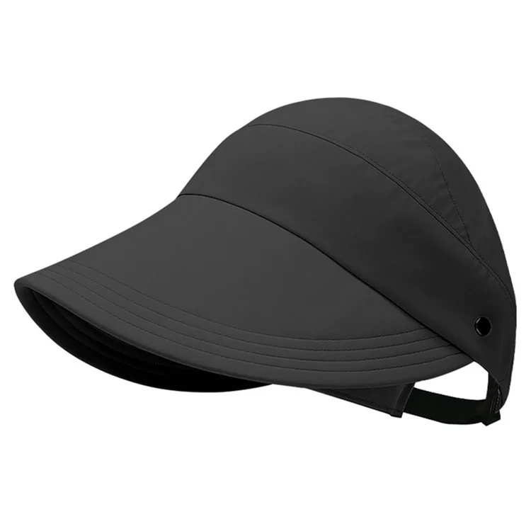 Chapeau d'été extérieur KDYFM à large bord, respirant, doublé de maille, pour la randonnée et la pêche - Noir