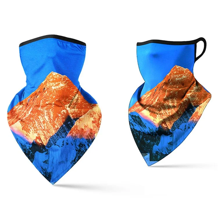 Milk Silk Neck Gaiter Triangle Scarf Breathable Sun Protection Face Mask for Cycling / Fishing / Outdoor Sports - QXSJJ-001