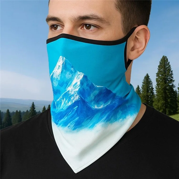 Milk Silk Neck Gaiter Triangle Scarf Breathable Sun Protection Face Mask for Cycling / Fishing / Outdoor Sports - QXSJJ-001