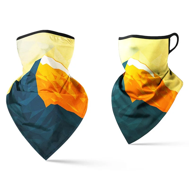 Milk Silk Neck Gaiter Triangle Scarf Breathable Sun Protection Face Mask for Cycling / Fishing / Outdoor Sports - QXSJJ-009