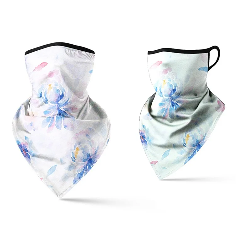 Milk Silk Neck Gaiter Triangle Scarf Breathable Sun Protection Face Mask for Cycling / Fishing / Outdoor Sports - QXSJJ-025