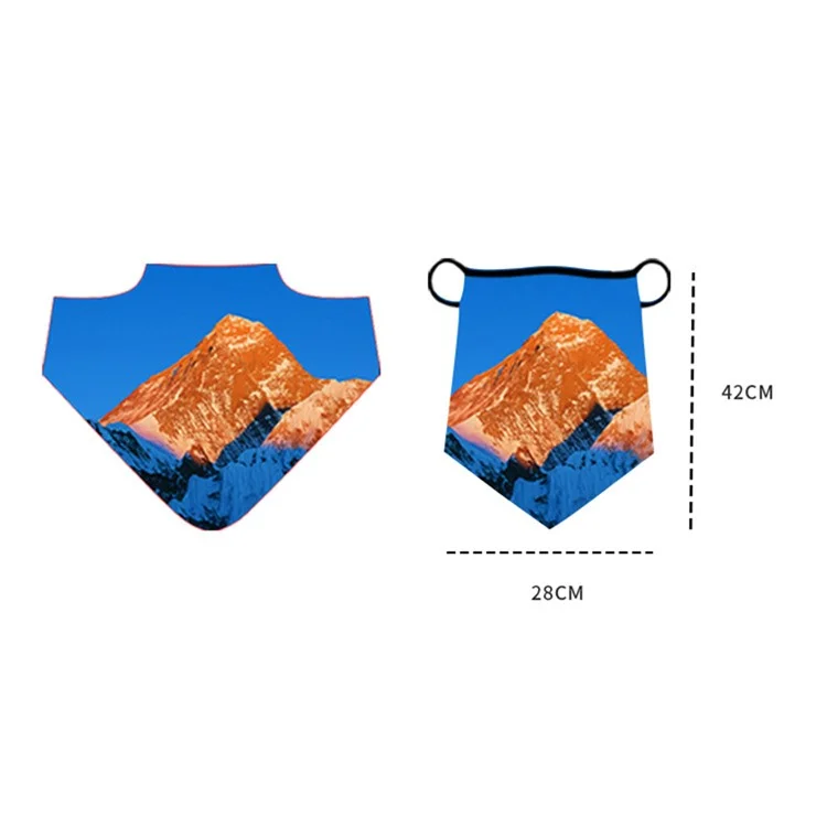 Milk Silk Neck Gaiter Triangle Scarf Breathable Sun Protection Face Mask for Cycling / Fishing / Outdoor Sports - QXSJJ-025